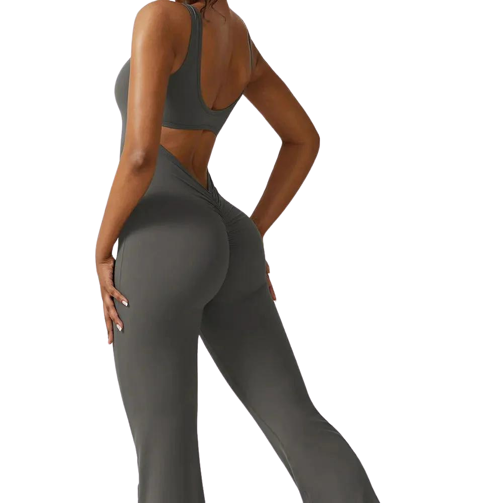 Scrunch Butt Flare Jumpsuit