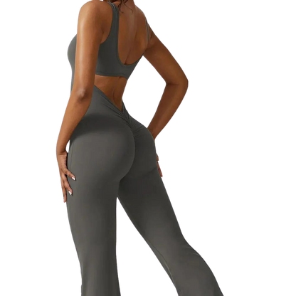 Scrunch Butt Flare Jumpsuit