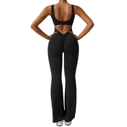 Scrunch Butt Flare Jumpsuit