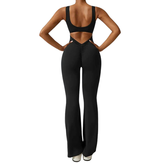 Scrunch Butt Flare Jumpsuit