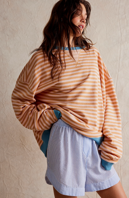 Sanne | Gestreepte oversized trui